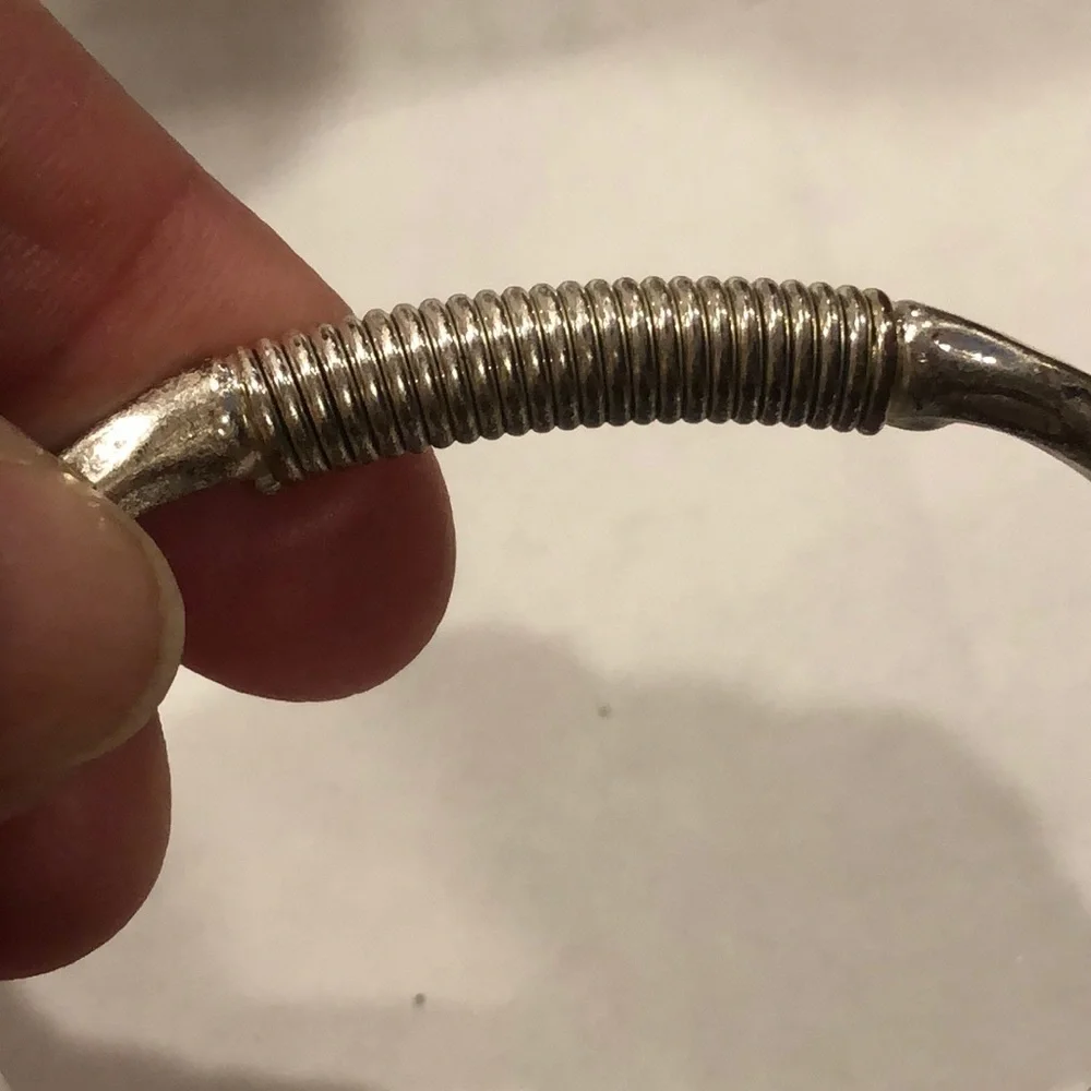 Silver(tone) Spring Handmade bracelet Bangle - Picture 5 of 7